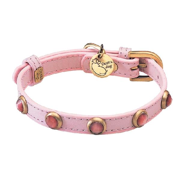 Pebbies Light Pink Cat Eye Dog Collar
