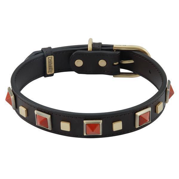 Red Jasper Rock And Roll Dog Collar